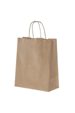 Kraft Çanta 32x12x41 cm(Kağıt Poşet Çanta) Burgu Saplı - Görsel 2