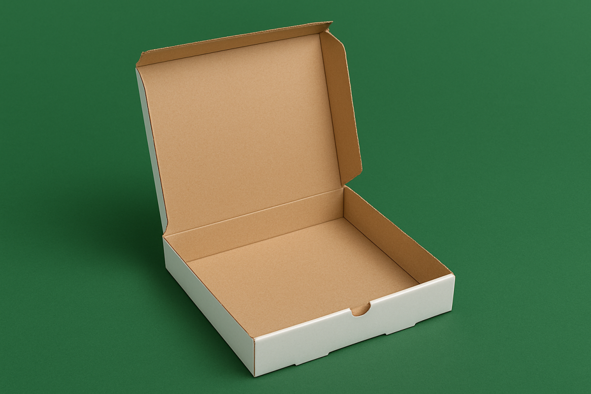 Tek Pide Kutusu 11x23x4,5 cm Beyaz - Görsel 2